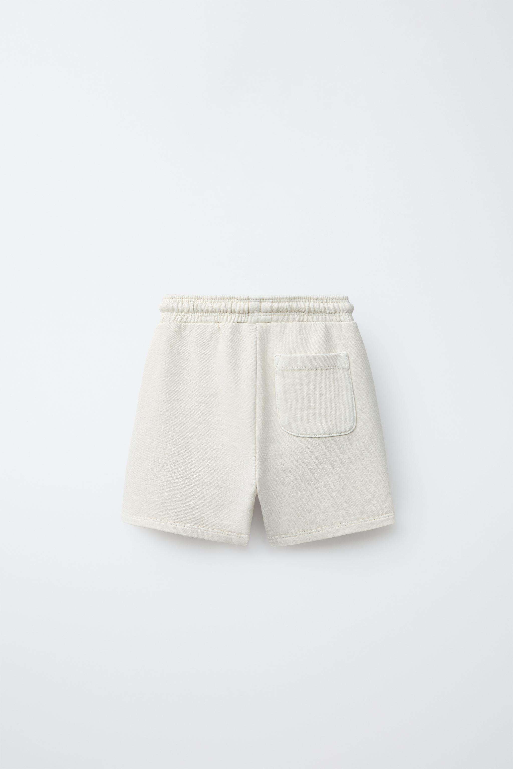 EMBROIDERED GARMENT DYED PLUSH SHORTS